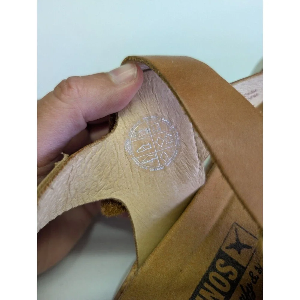 PIKOLINOS Palma Leather Sandals Women's Size 41 (US 10-10.5) Wedge W4N-0968C1